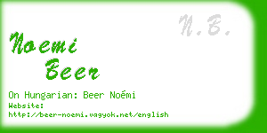 noemi beer business card